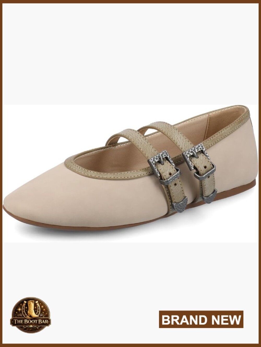 Multi-Buckle Strap Mary Jane Flats with Cushioned Insole